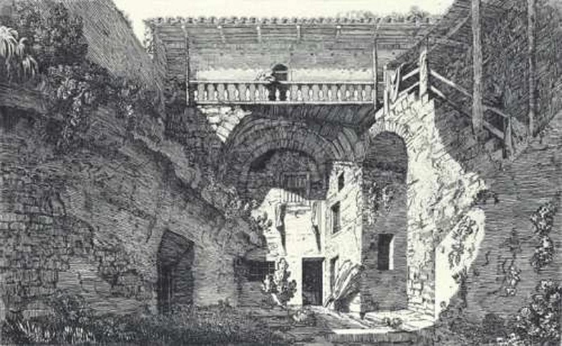  87-Luigi Basiletti-Rovine del Tempio di Vespasiano a Brescia - Pinacoteca Tosio Martinengo, Brescia 